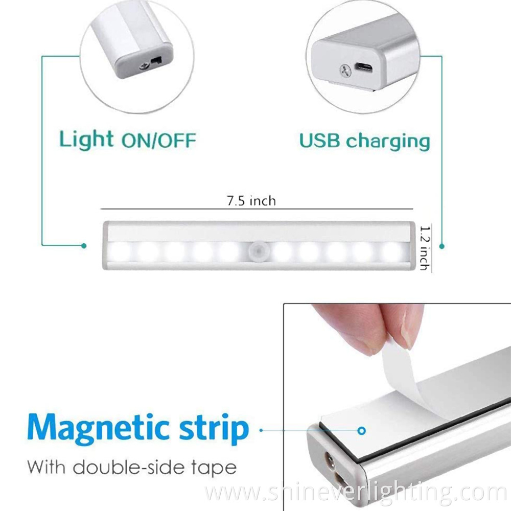 Easy-to-Install Motion Detecting Cabinet Light